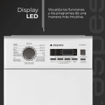 Lavadora carga superior Aspes ALCS6201C 6kg 1200 rpm + 16 programas C blanco 40 cm - Imagen 4