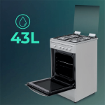 Svan SKG4501/X – Cocina de Gas de 4 Quemadores con Horno de 43 Litros - Imagen 4