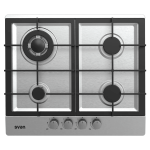 Svan SGW4600X – Encimera de Gas de 4 Zonas con Quemador Wok de 4.000 W